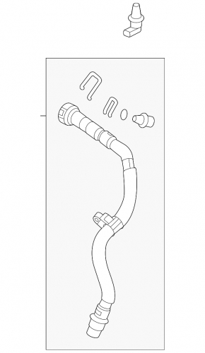 Chevrolet Equinox EV 24-26 cooling system hose, second pump-cooler, with sensor