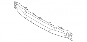 Rear bumper reinforcement Kia Forte 4d 14-16 prerest USA