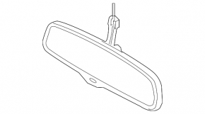 Interior mirror VW Beetle 12-19 black