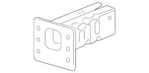 Upper Front Bumper Reinforcement Fang Right Buick Encore 13-16