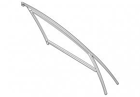 Front right glass seal Porsche Macan 15-18