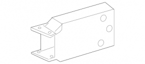 Front bumper reinforcement fang right Mercedes C-class W205 15-21