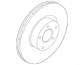 Front left brake disc Ford Fusion mk5 13-20