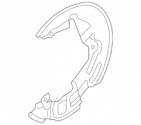 Brake Disc Cover Front Left Lincoln MKZ 13-16