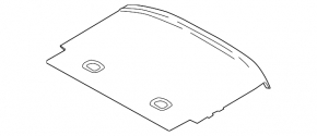 Rear trunk floor for Ford C-max MK2 13-18 black