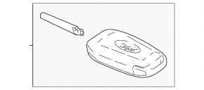 Ford Ecosport 18-22 4 Button Key