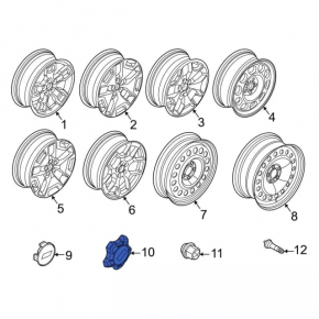 Center cap for Ford Bronco Sport 21-25 type 2