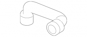 Cooling system pipe heat exchanger-radiator BMW X6 E71 08-14 N54, N55