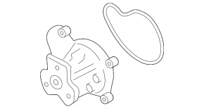 Water pump Subaru Forester 19- SK OEM