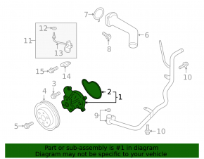 Water pump Subaru Forester 19- SK OEM
