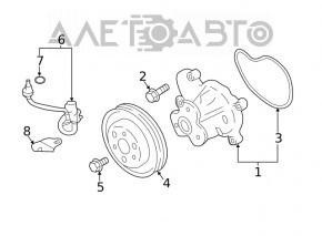Water pump Subaru Forester 19- SK OEM
