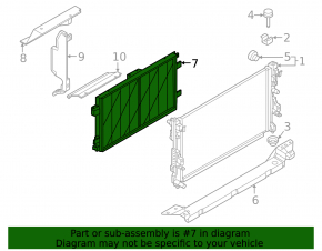 Nissan Ariya 23-25 radiator grille