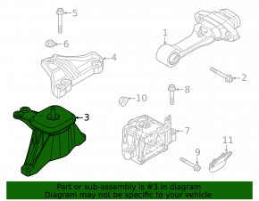 Right engine mount Kia K5 21-24 1.6T