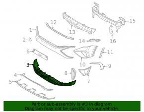 Front Bumper Lip for VW Taos 2022-2024