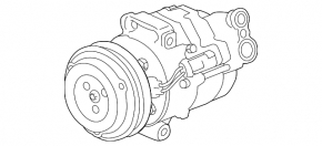 Chevrolet Trax 15-21 LUV Air Conditioning Compressor