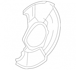 Front left brake disc cover for Honda Civic XI FE/FL 22-26
