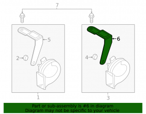 Audi Q8 19-25 Low Beam Signal Bracket