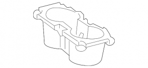 Cup Holder Insert Toyota Camry v55 15-17 usa