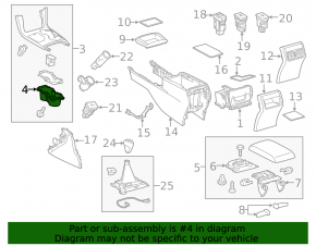 Cup Holder Insert Toyota Camry v55 15-17 usa