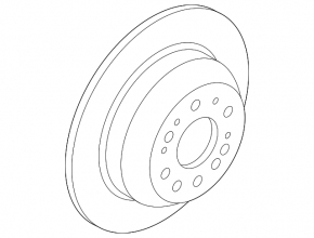 Brake disc rear left Kia Sorento 16-20 305/10mm