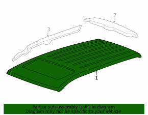 Metal roof for Acura MDX 2007-2009 with sunroof