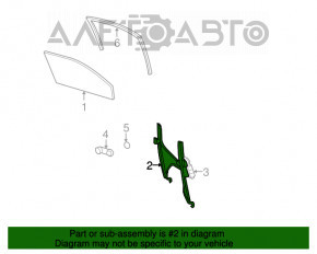 Window lifter mechanical front right Jeep Patriot 11-17