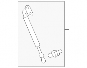 Electric left tailgate shock absorber for Lexus LX570 09-16