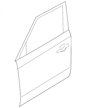 Door bare front right Kia Soul 14-19