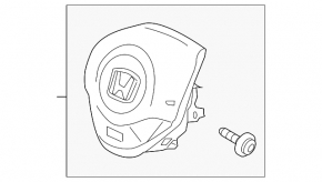 Airbag in steering wheel driver Honda CRZ 11-16
