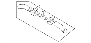 Cooling system hose Audi Q7 4L 11-15 3.0