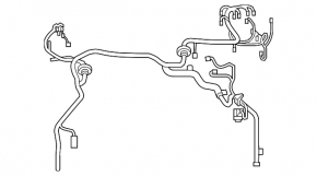 Toyota Camry v40 hybrid underhood wiring with fuse box