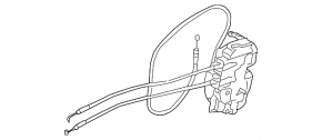 Rear right door lock Nissan Murano z50 03-08