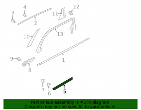 Lower rear left door trim panel for Infiniti QX50 19-25