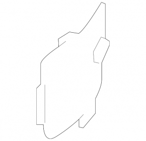 End cap arch trim left Hyundai Sonata 15-17