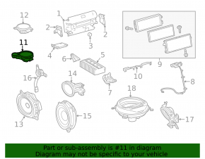 Left dashboard speaker for Lexus LS460 LS600h 07-17