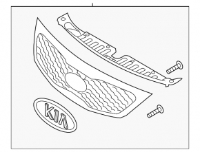 Radiator grill grill Kia Sorento 11-13 dorest