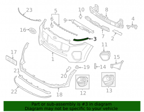 Left front bumper bracket for Kia Sportage 20-22 AWD