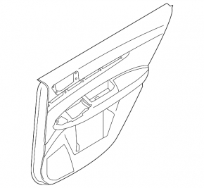 Subaru Outback 10-12 rear right door panel