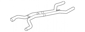 Exhaust line middle section Porsche Cayenne 958 11-17 4.8 Turbo