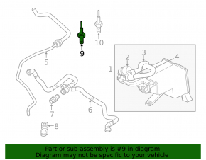 Lambda probe right first Porsche Cayenne 958 11-17 Hybrid