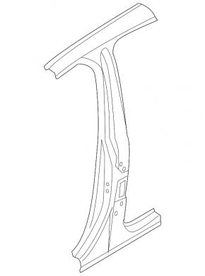 Body pillar center left Porsche Panamera 10-16