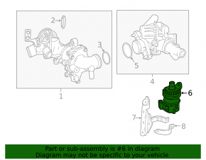 Auxiliary cooling pump Mercedes CLA 45 14-19 AMG pkg