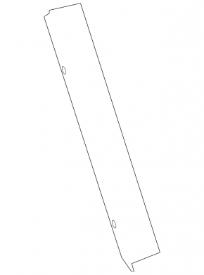 Front rear left window trim Mercedes GLS-class X166 13-19