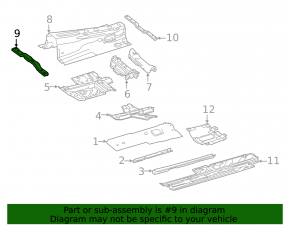 Central tunnel strut central Mercedes GLC 16-22