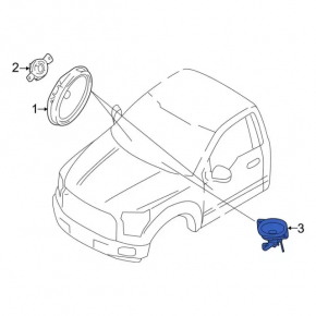 Dashboard speaker Ford Fusion mk5 13-20
