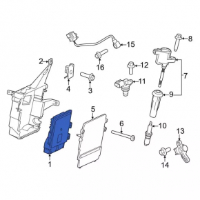Block ECU engine computer Ford Transit Connect MK2 13- 2.5