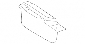 Mudguard front left Lincoln MKC 15- worn