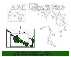 Front left caliper Mazda6 03-08