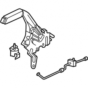 Parking brake lever Ford Ecosport 18-22 with cable