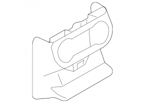 Land Rover Range Rover Velar 18-23 black rear lower center console trim for climate control